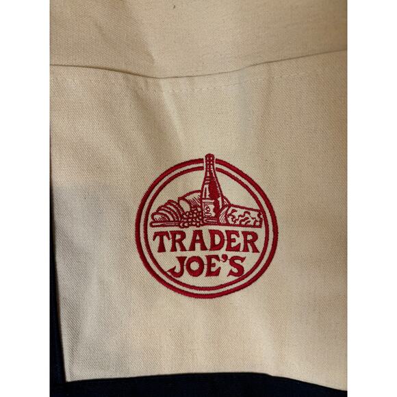 Trader Joe’s Bag Canvas Reusable Heavy Cotton Basic Style Shopping Navy Large - Picture 2 of 6
